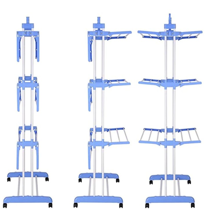 Pachet Promoțional Uscător Vertical pentru Rufe AT PERFORMANCE® + Suport Mobil Haine CADOU